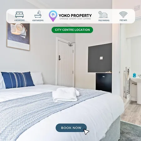 Holiday home 4 Bedroom 4 Bathroom House - Prime Location - Free Parking, Fast Wifi And Smart Tvs By Yoko Redcar